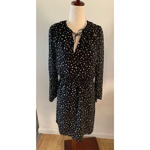 Loft dress, size 6P black and white hobo style